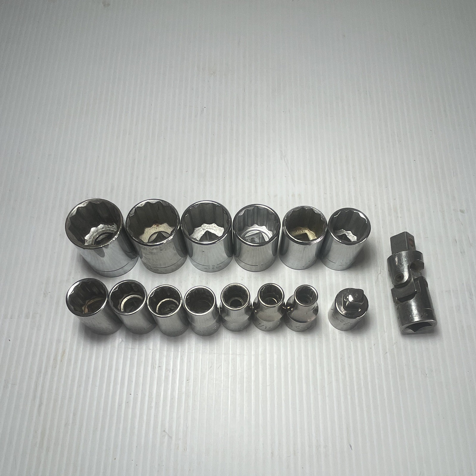 Craftsman 1/2 Drive 12pt SAE socket Set USA Made 15 PCs