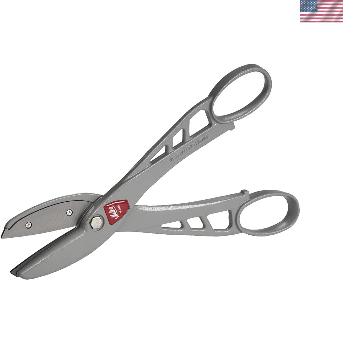 Ambidextrous 14" Aluminum Snip - Ideal for Precision Cuts in Various Materials