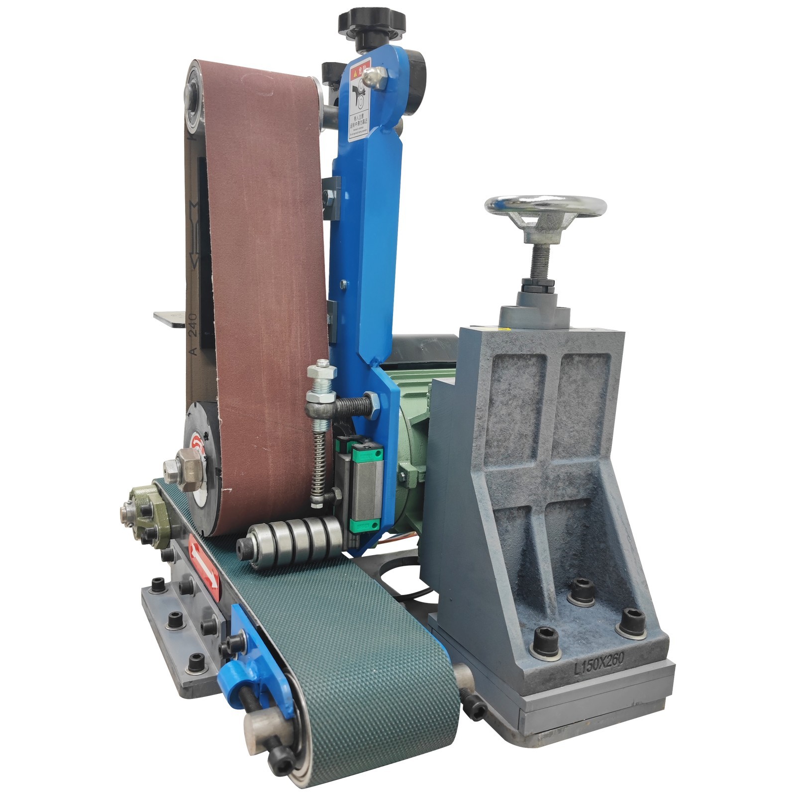 220V Flat Polishing Machine Sharpening Machine Single-Head Belt Sander Polisher