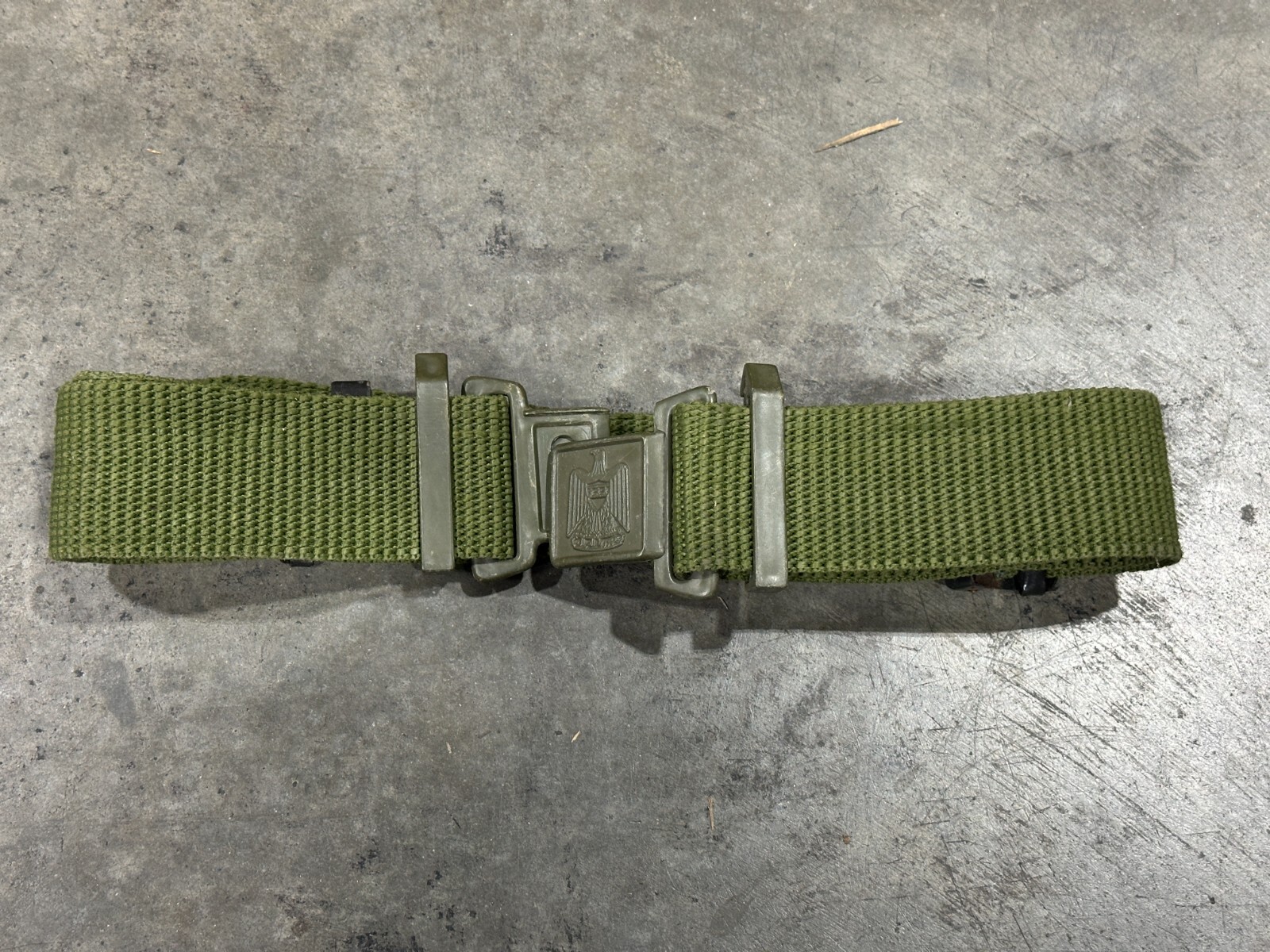 Broken Clasp - Iraqi Green Army Belt - Iraq OIF / Desert Storm Bringback