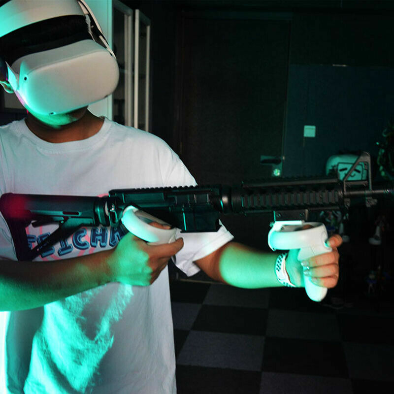 New VR Headset Controller Game Shooting Gun Double Handle for Oculus quest 2