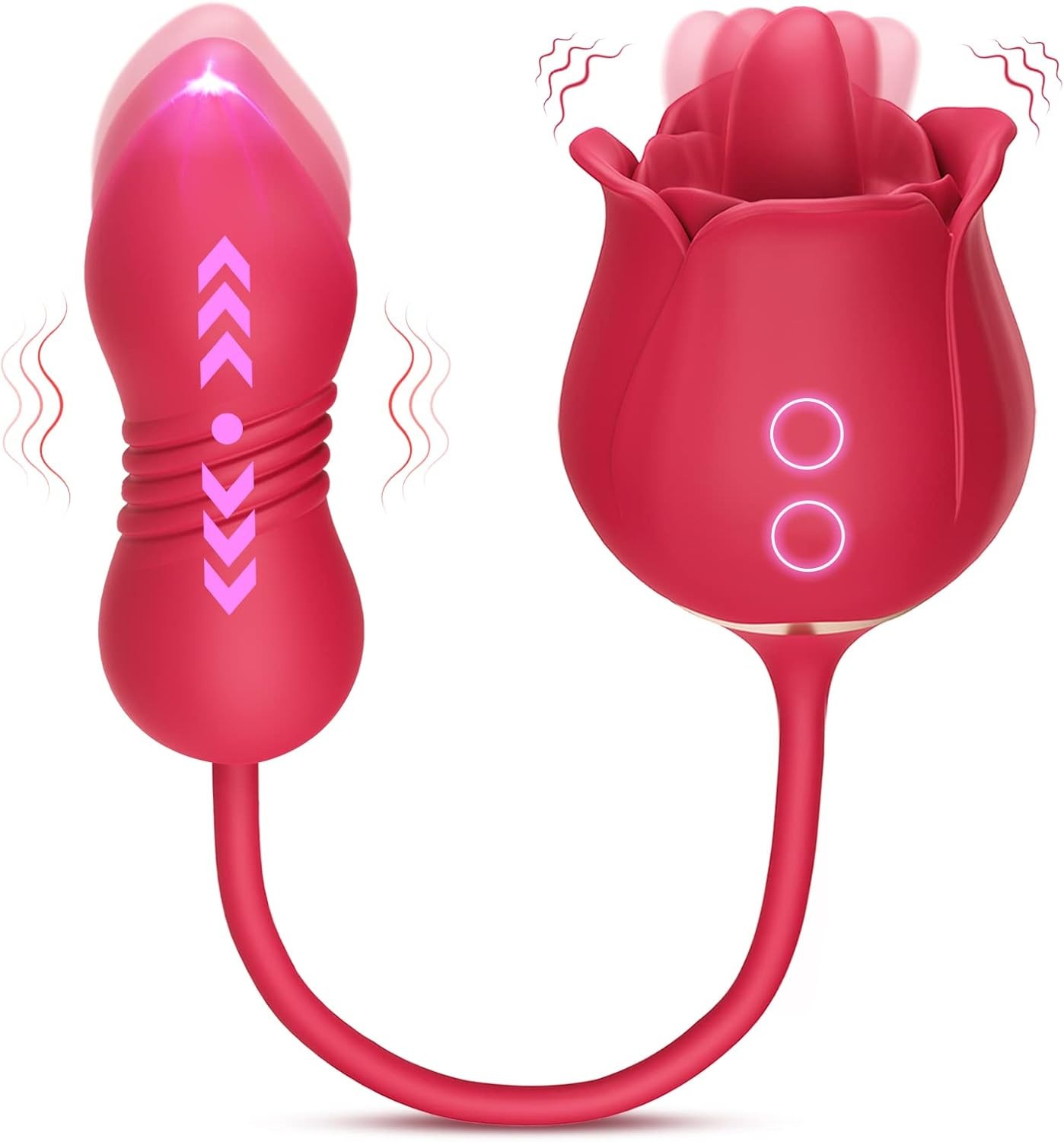 Women-Toy-Clit-Pump-Sucking-Rose-Vibrator-Massager-Sucker-Women-Use-Lubricant-US