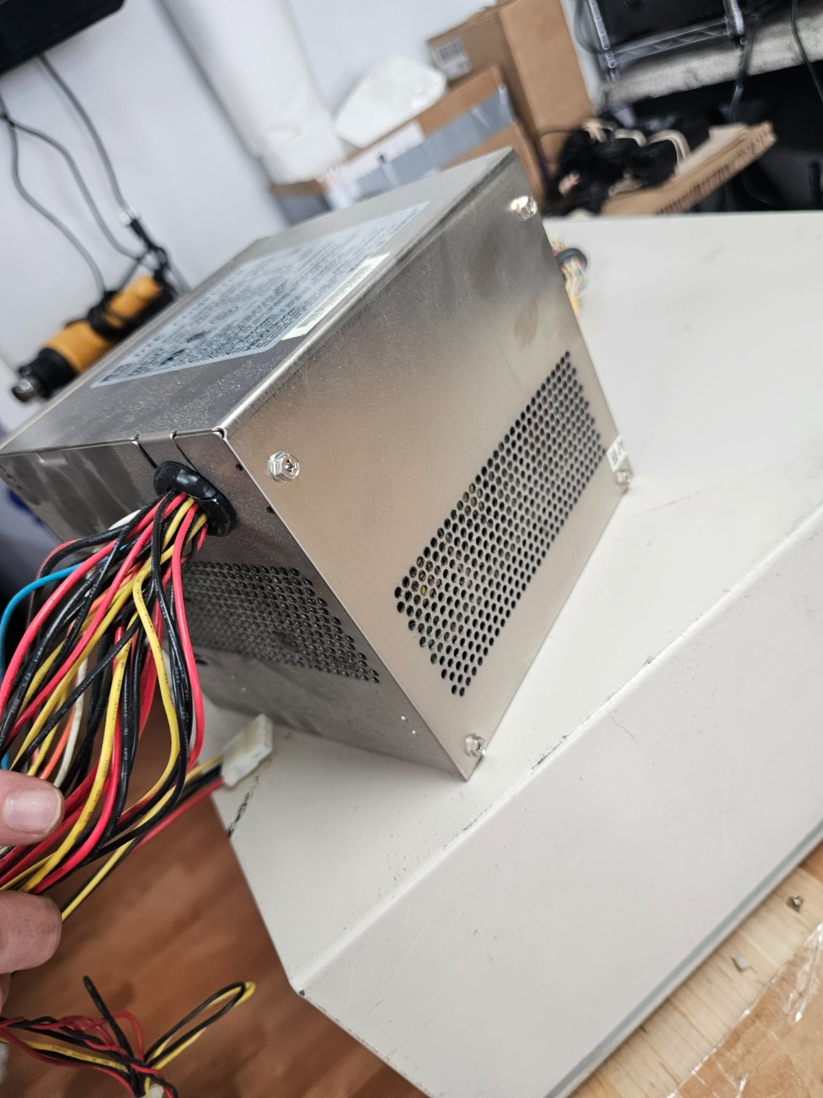 Tested Working DTK Computer FEAT-331 Full Size PC AT Power Supply & Front Panel