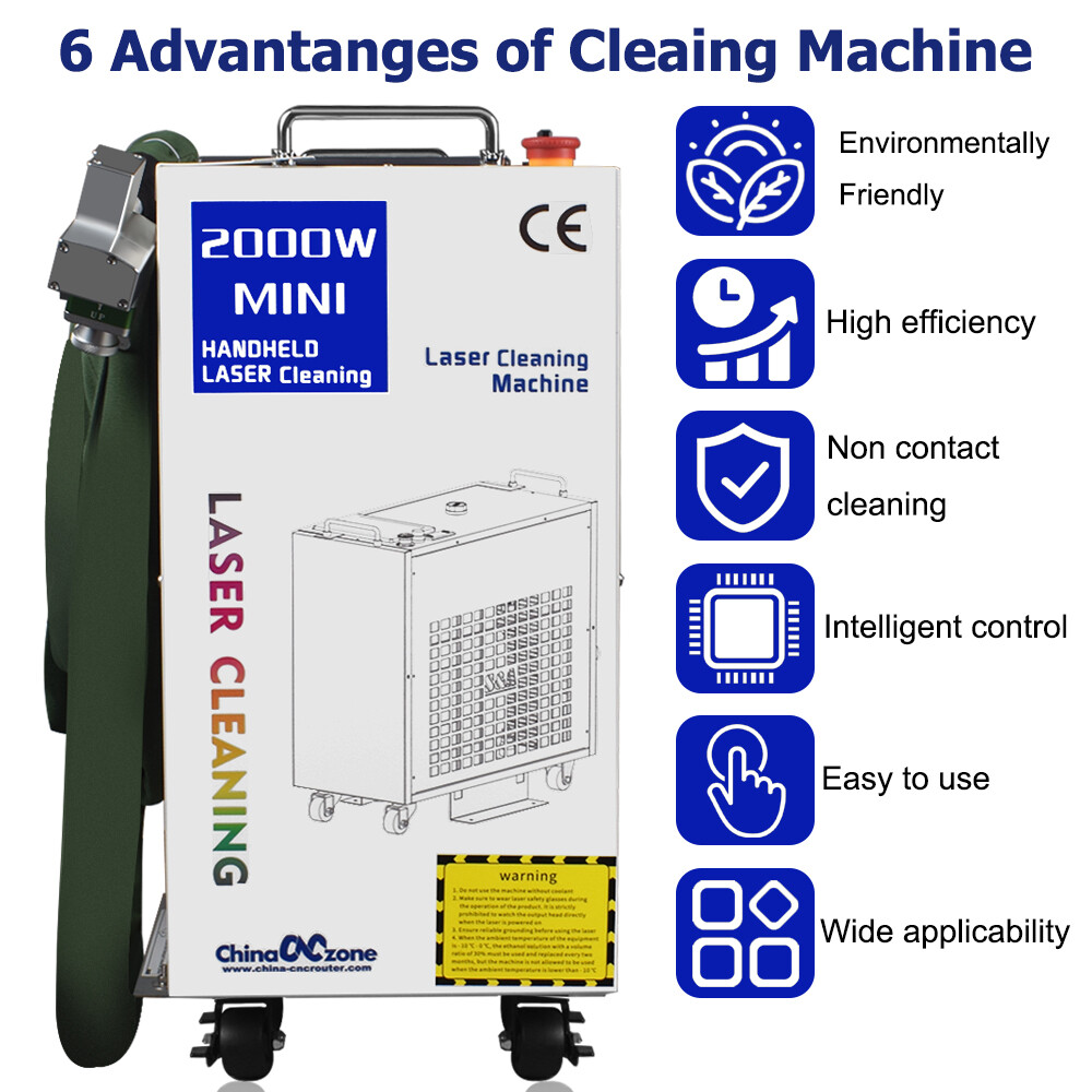 2000W BWT Laser Cleaning Machine Remove Oil Paint 220V Laser Rust Removal Tool