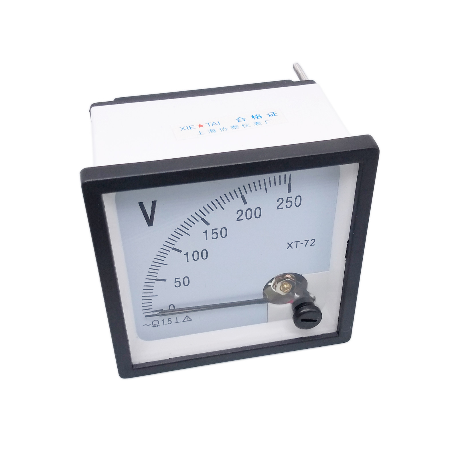 AC 0~250V Square Analog Volt Pointer Needle Panel Meter Voltmeter XT-72