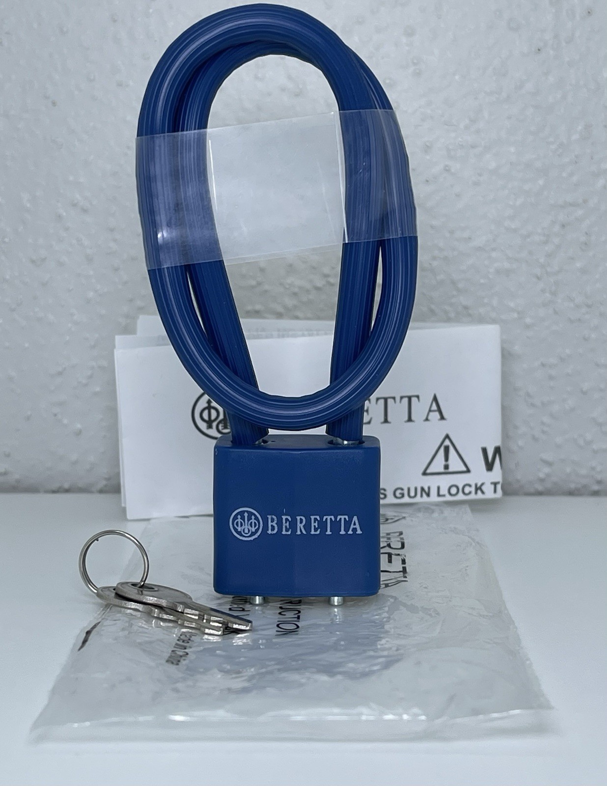 Beretta Gun Lock 2-Key Handgun Rifle Shotgun Cable Lock Regal R15SC3 Brand NEW