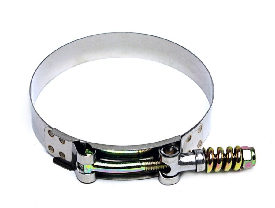 HPS Stainless 6.75"-7.06" HD Spring Load T-Bolt Hose Clamp for 6.5" ID Hose