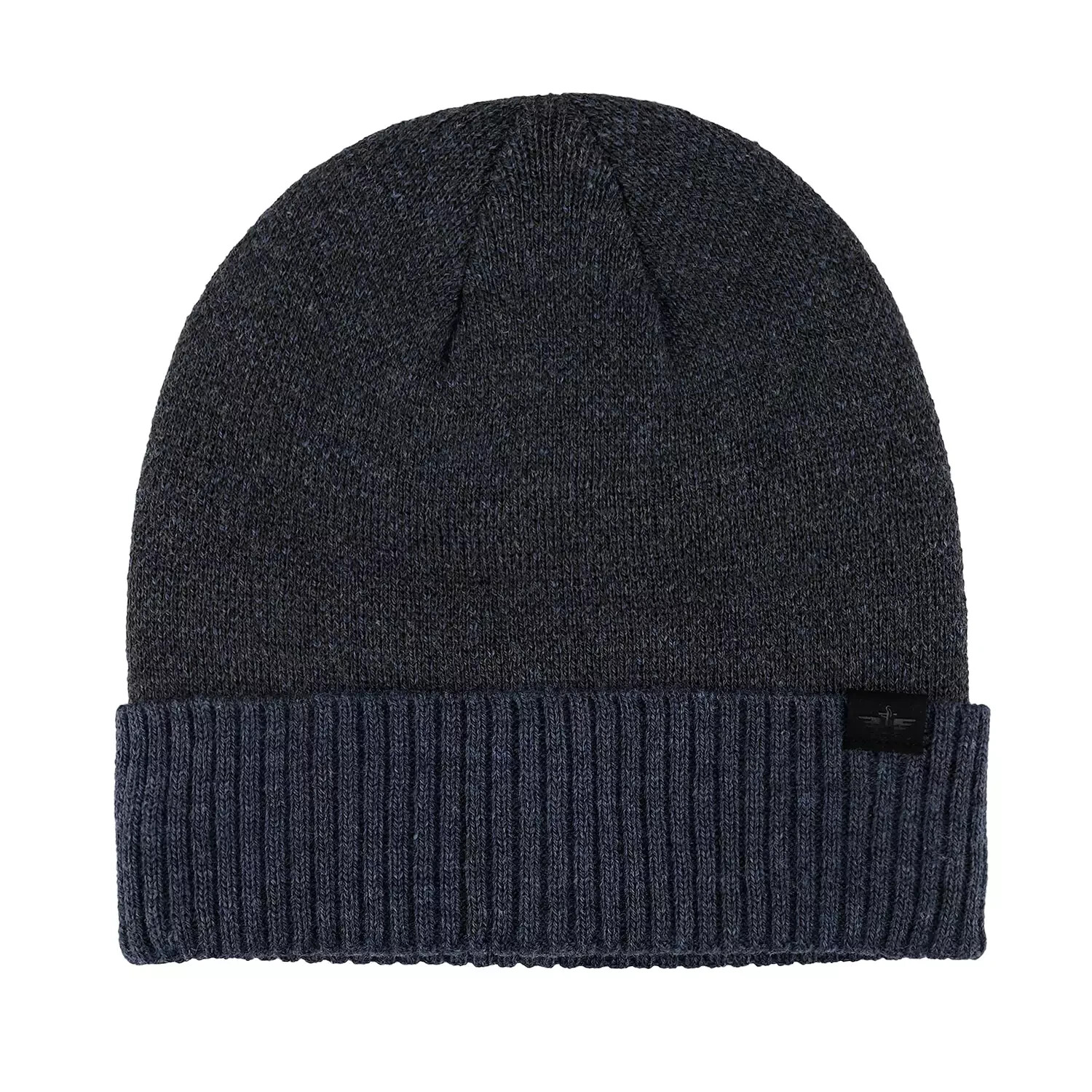 Dockers Men's Microcheck & Flat Knit Cuffed Beanies 2-pack Set (45DK06BB02) New