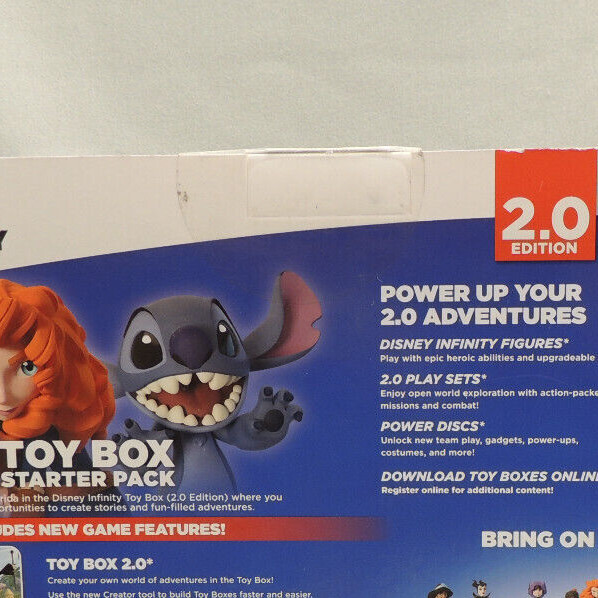 Xbox 360 Disney Infinity 2.0 Edition Toy Box Starter Pack, SEALED & open boxes