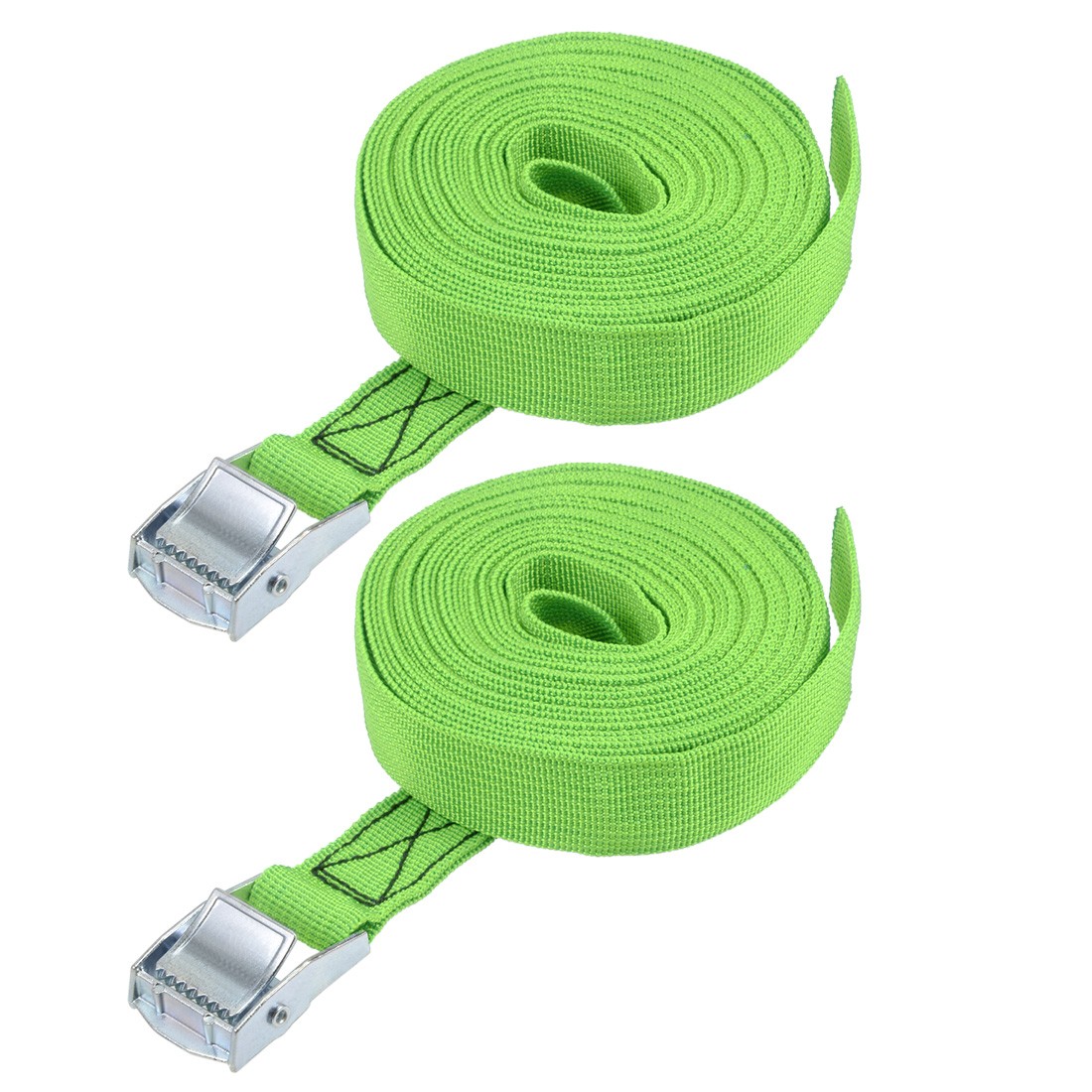 Lashing Strap 1" x 19.7' Cargo Tie Down Straps Up to 551Lbs Green 2pcs