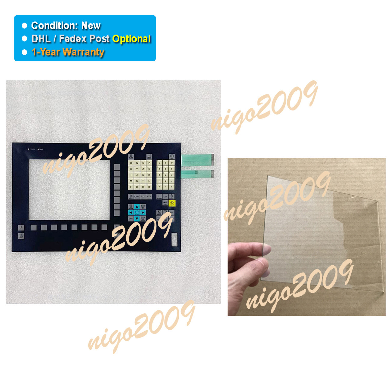 for SIEMENS SINUMERIK OP010 10.4'' TFT 6FC5203-0AF00-0AA1 Glass Panel Membrane