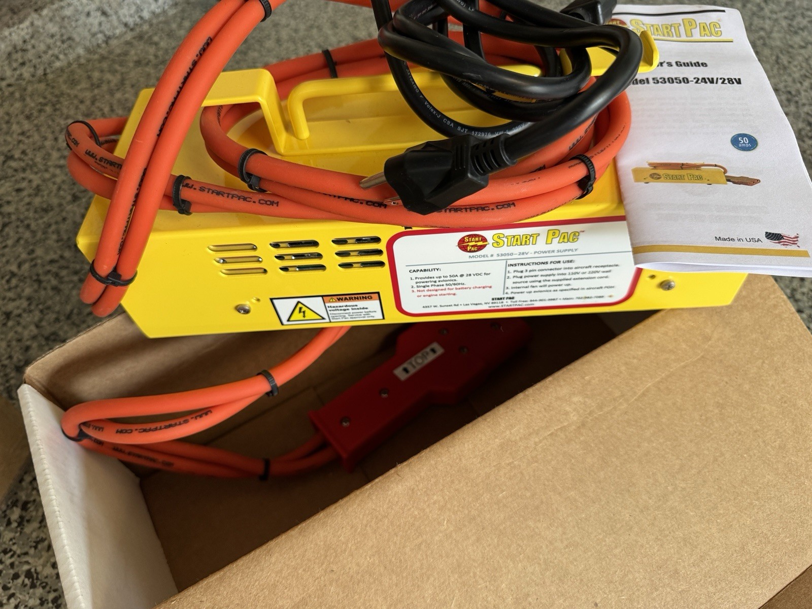 Aviation Start Pac Model 53050 28V Power Supply.
