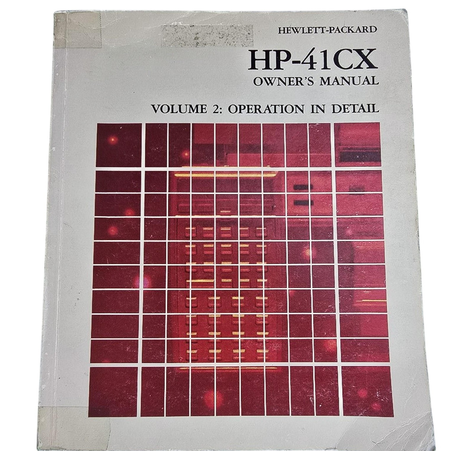 Hewlett Packard HP 41CX Owner's Manual Vol 2 Operation 1983 Guide Book Vintage
