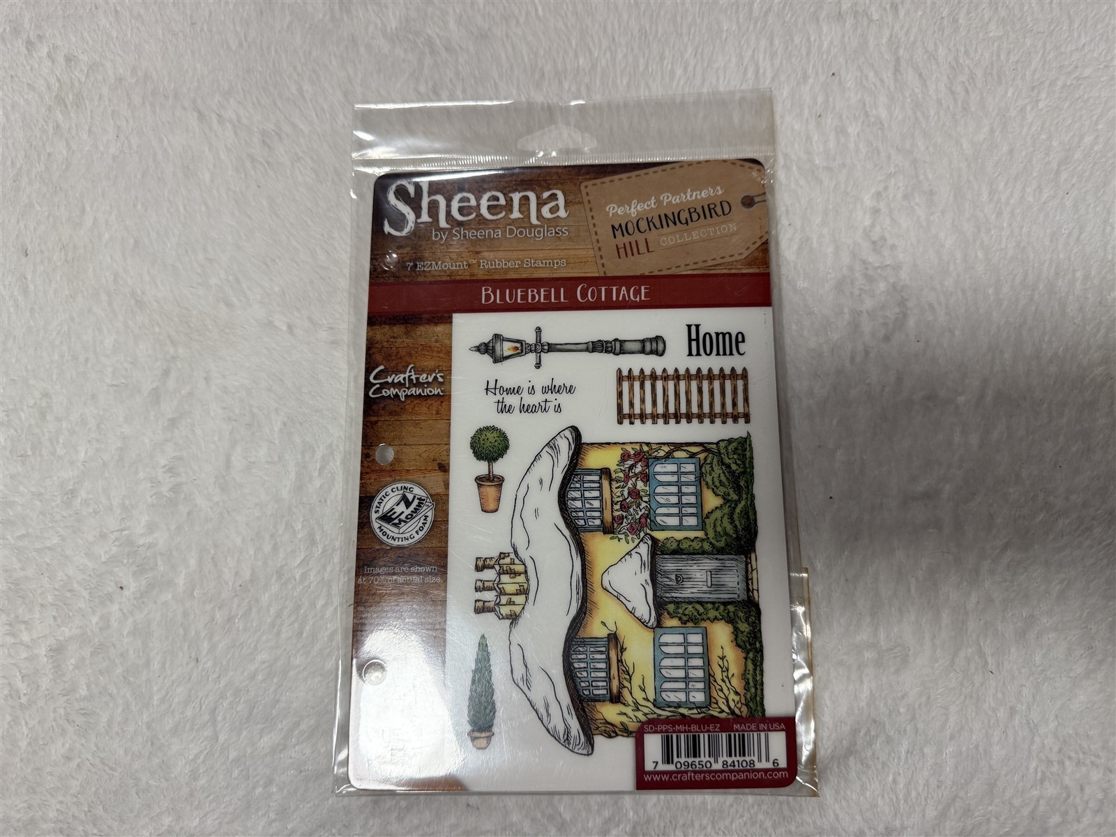 SHEENA DOUGLASS BLUEBELL COTTAGE - MOCKINGBIRD HILL COLLECTION RUBBER STAMP SET