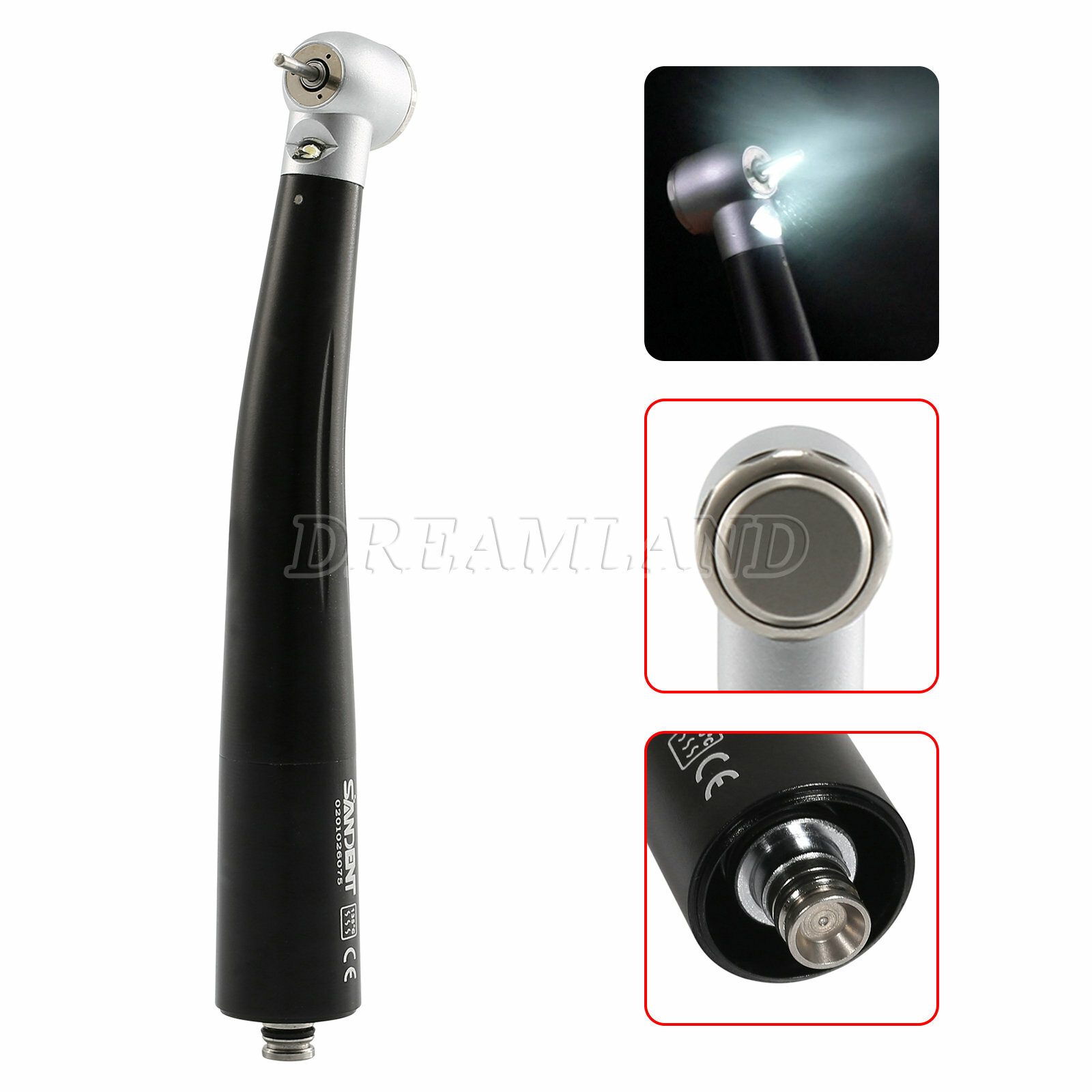 NSK Style Dental LED E-generator High Speed Handpiece / 4 Hole Quick Coupler