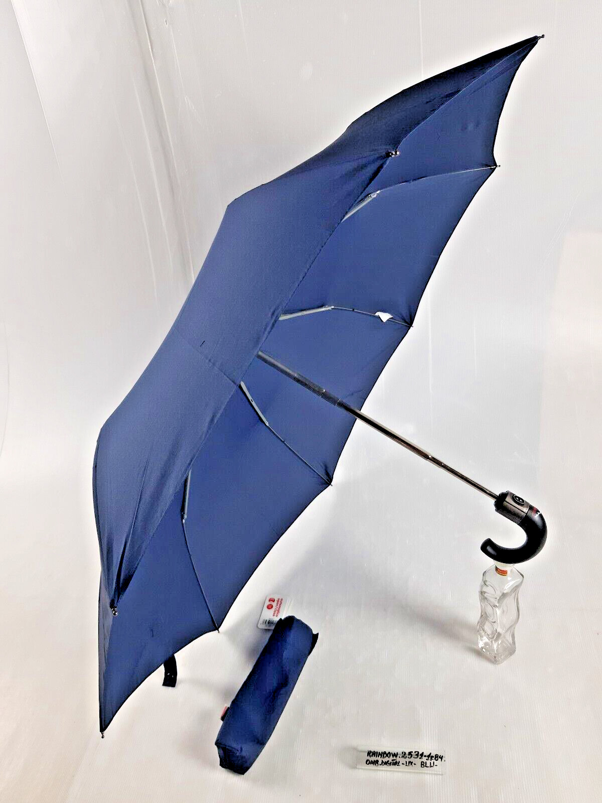 Unisex Mini Umbrella - Automatic - 8 Studs - Blue - 25311 - Rainbow
