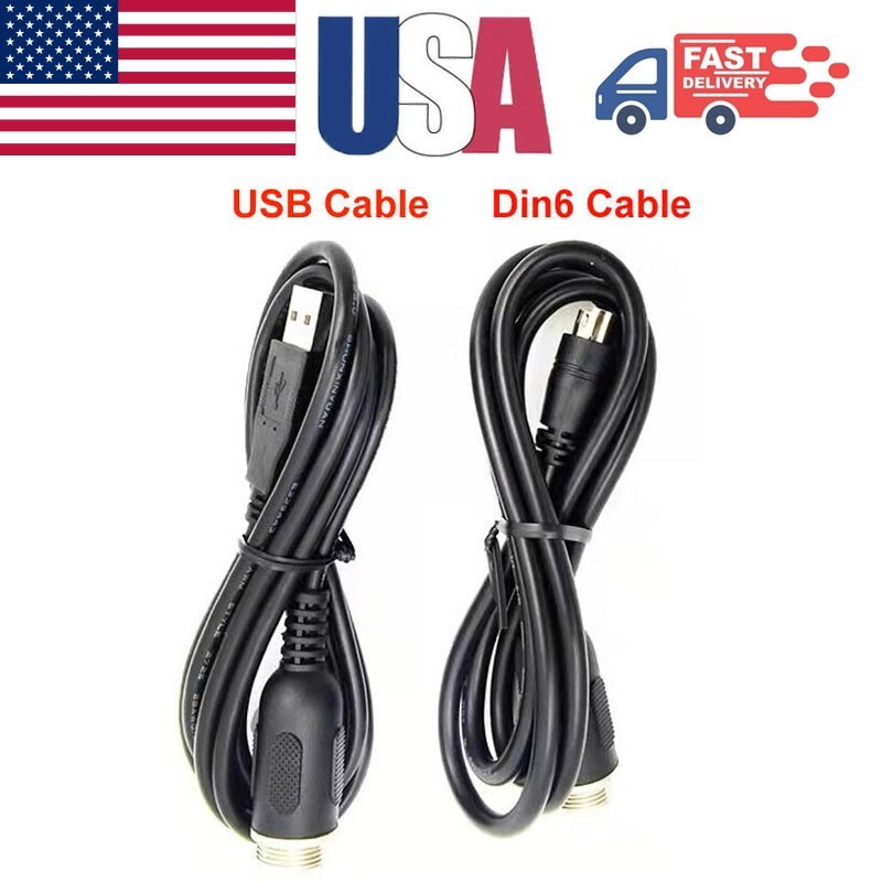 For Thrustmaster TH8A Connection Din6-USB Cable Adaptation Fit TSSH TSSH+ AUK US