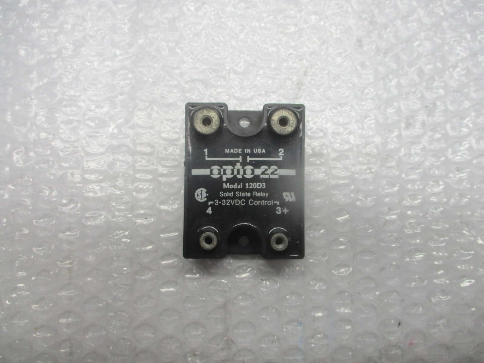 OPTO 22 MODEL 120D3 SOLID STATE RELAY 3/32V (AS PICTURED) UNMP