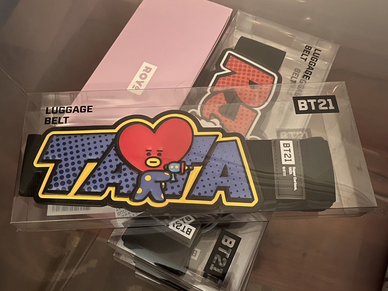 BTS BT21 TaTa Travel Luggage Strap Belt Accessory  NIB