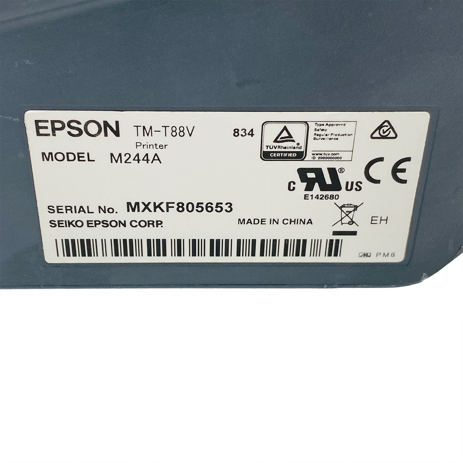 Epson TM-T88V M244A Compact POS Thermal Receipt Printer USB Parallel No Adapter