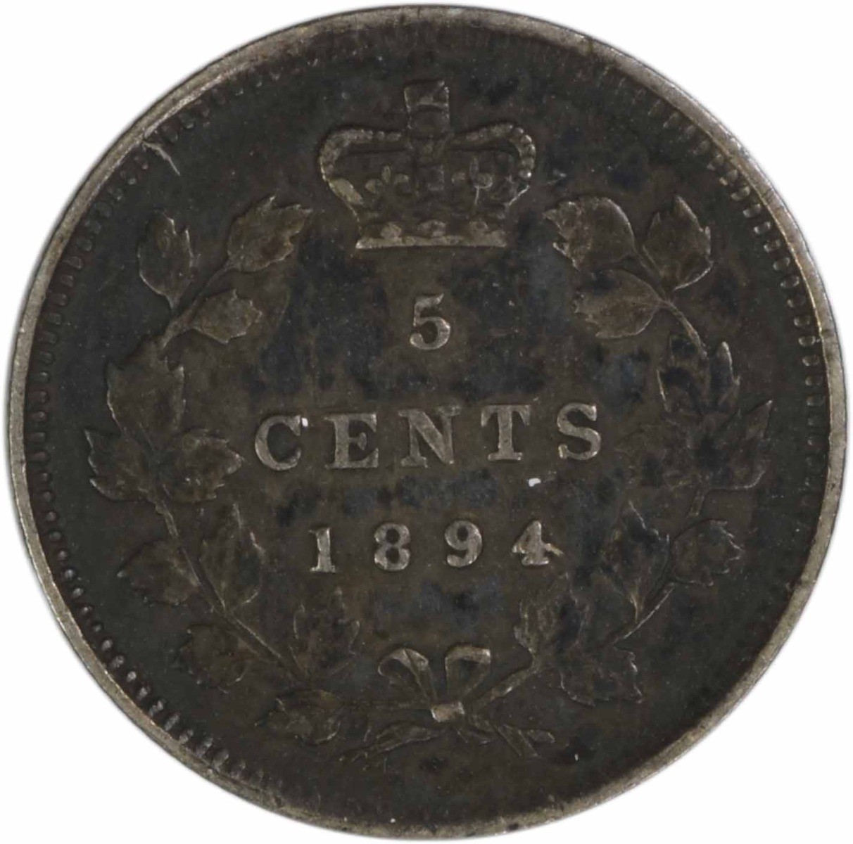 1894 Canada 5 Cents KM2 EF Uncertified #710