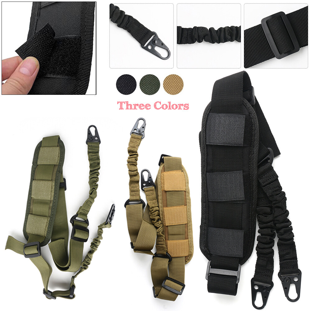Tactical Quick Release Two-Point Rifle Gun Sling Adjustable with Shoulder Padded