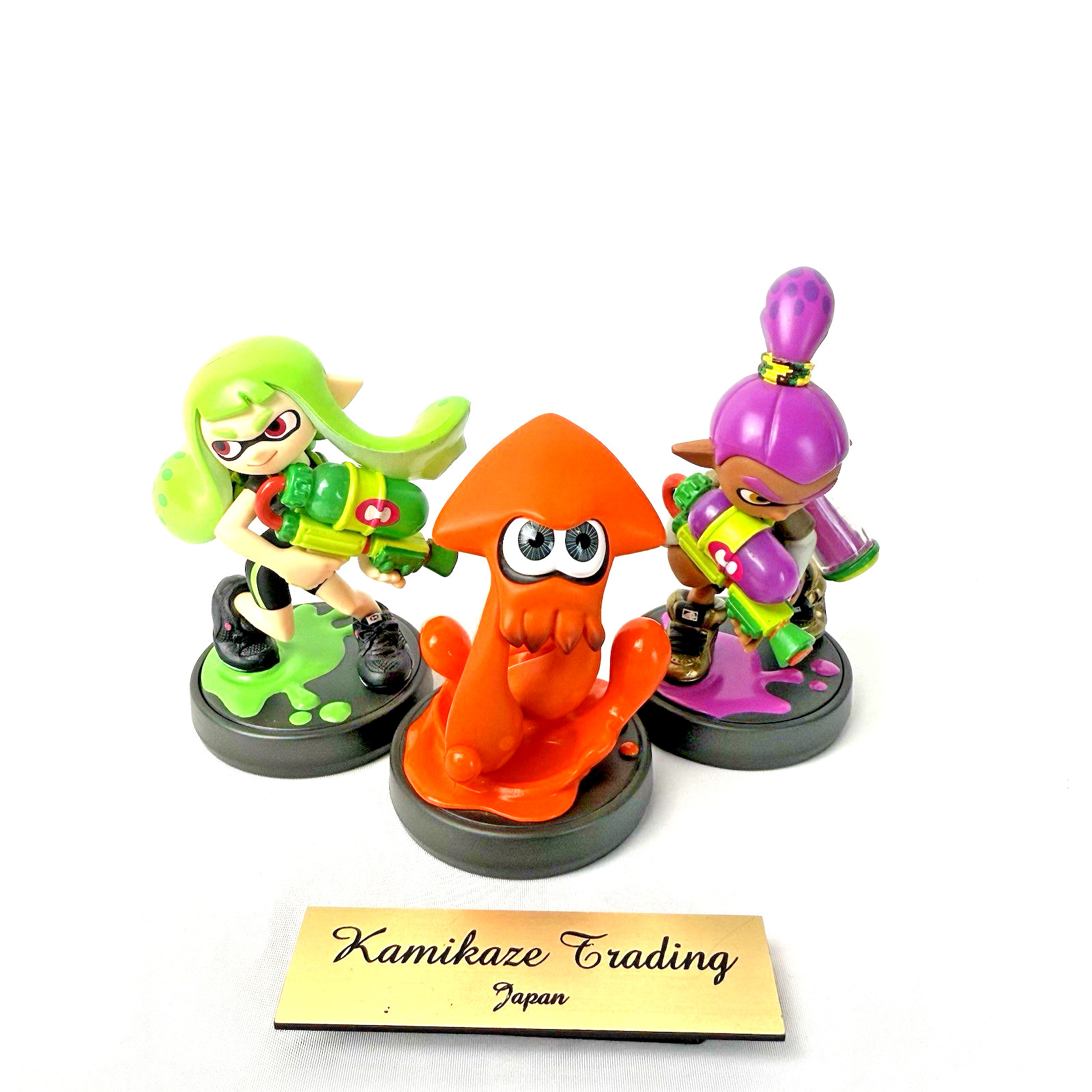 Nintendo Amiibo  Splatoon Alt Color Inkling Green Girl Orange Squid Purple Boy