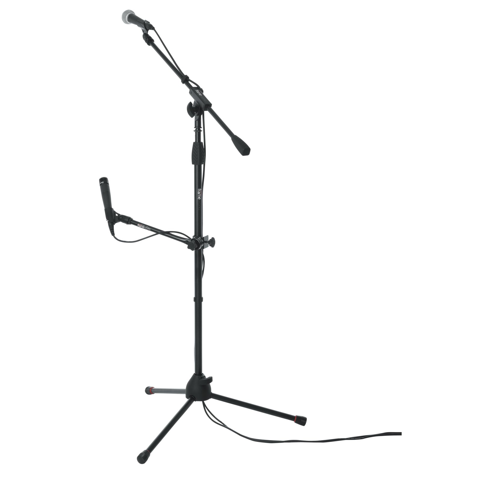 Adjustable ClampOn Angled Mini Interlocking Design, 9" Boom Arm GFWMICCLMPBM9