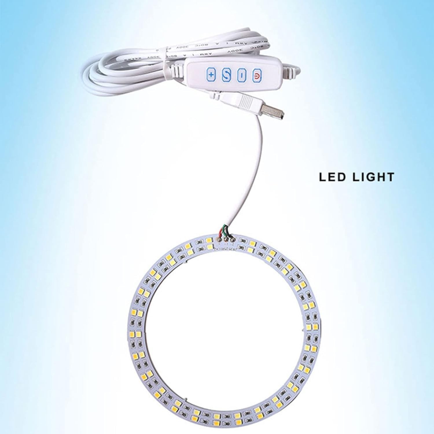 Junfamilee 1Pc White DC5V USB LED Dimmer Cable -Extension with On/Off Switch...
