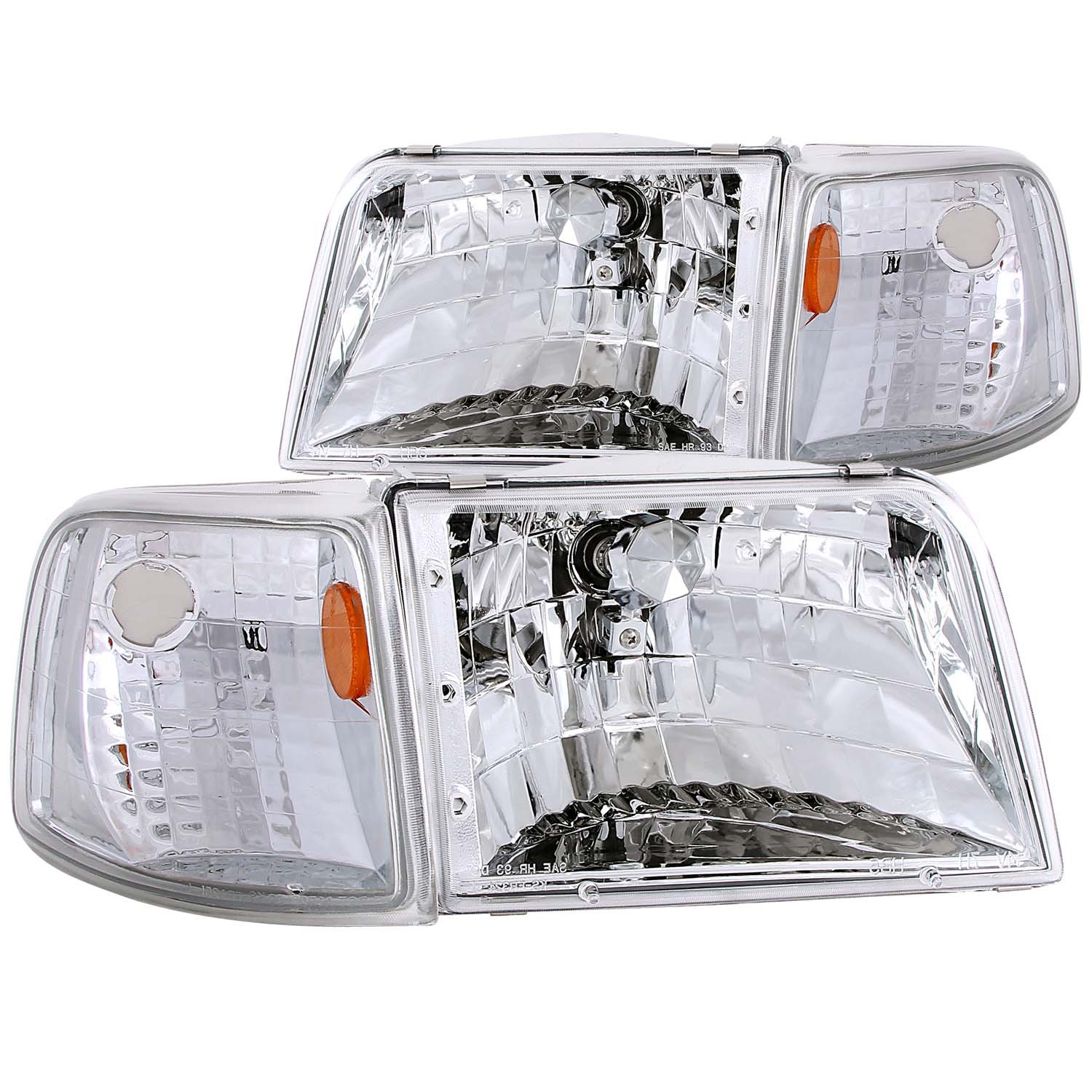 Anzo 111119 Crystal Headlight Set For Ford Ranger 93-97