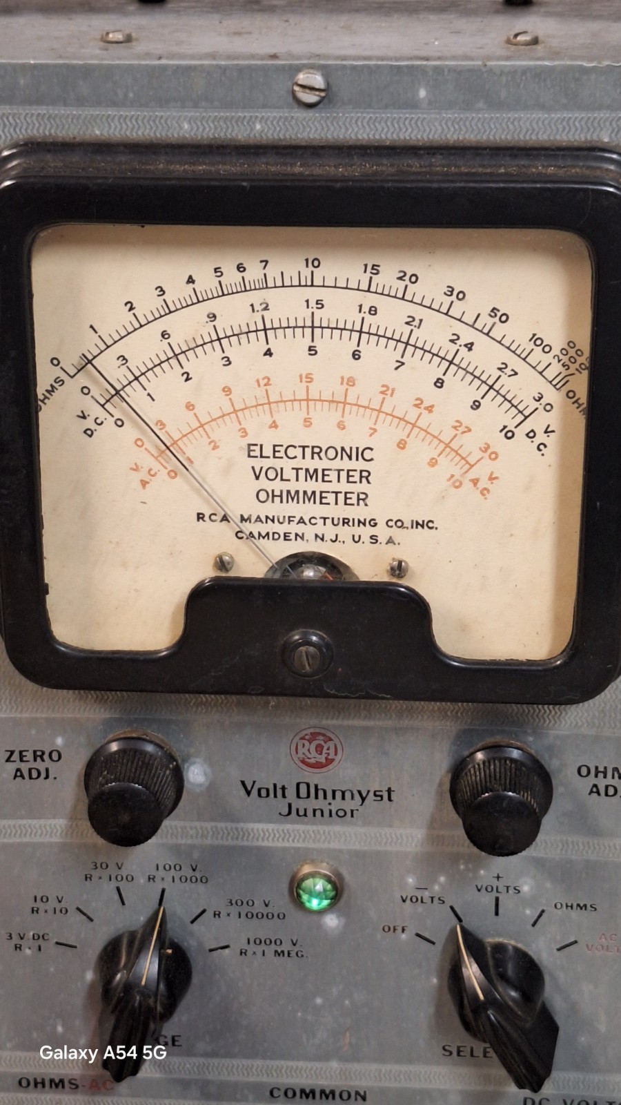 RCA Junior VoltOhmyst Meter - Vintage Tester Electronic Voltmeter
