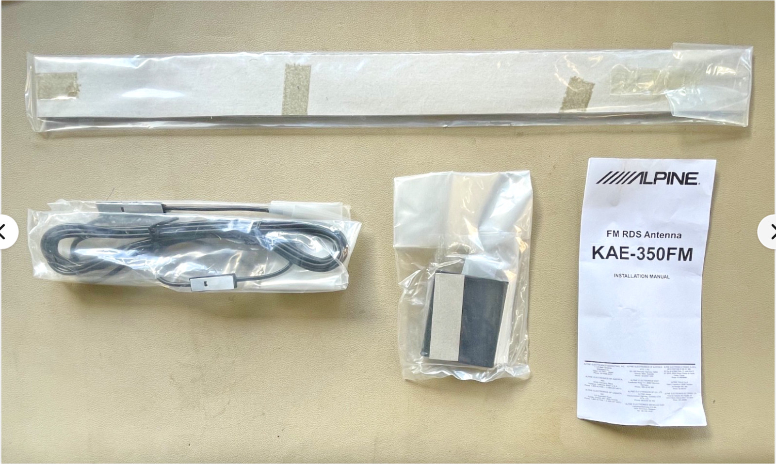 Alpine KAE-350FM FM RDS Antenna, NOS