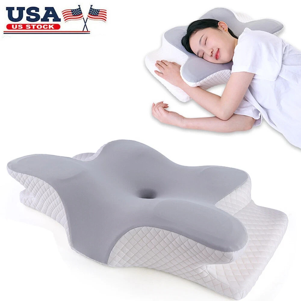 Cervical Memory Foam Pillow for Neck Pain Relief Ergonomic Neck Support Pillow