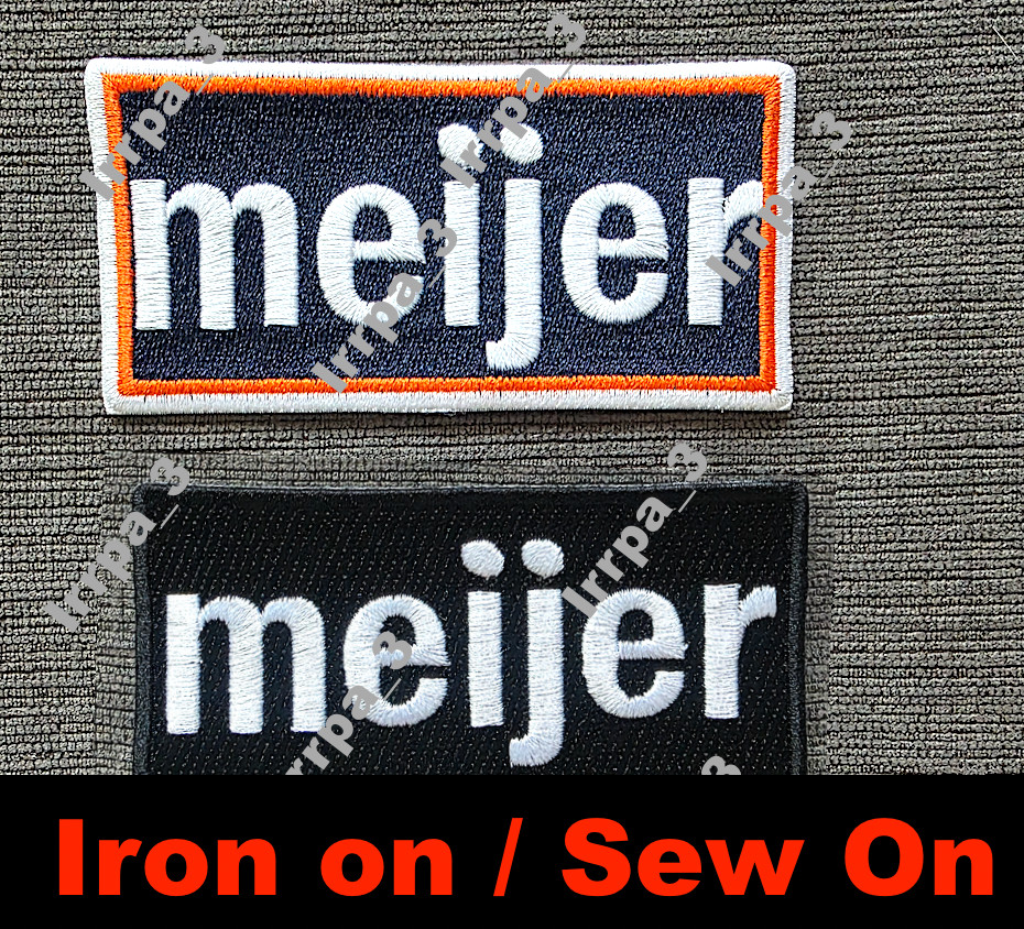TWO Meijer Detroit Tigers Patch Ad Patch City Connect Baseball Jersey Patch