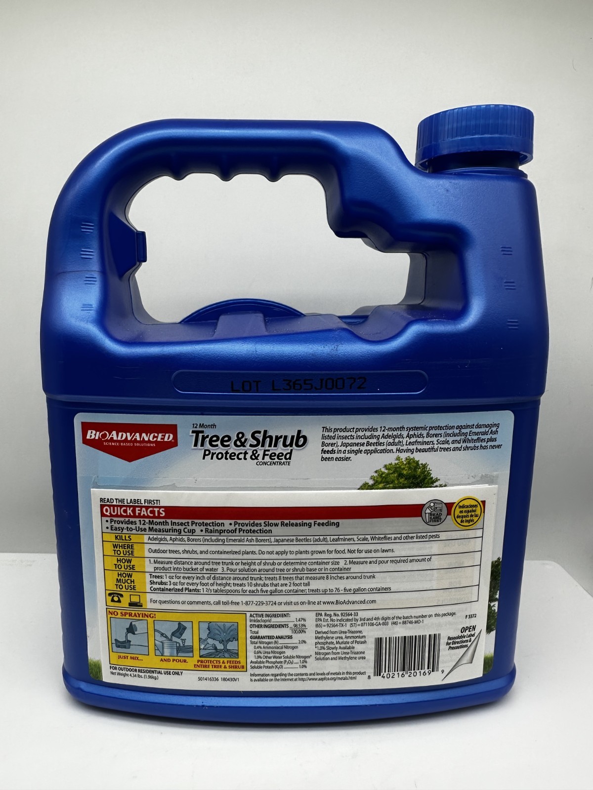 BioAdvanced Tree and Shrub, Concentrate_ protect and feed 64 oz