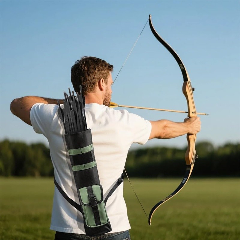 Durable Arrow Quiver W/ Adjustable Shoulder Strap Molle System Archery New