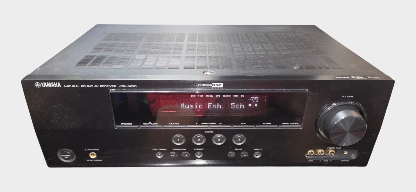 Yamaha HTR-6230 5.1 Channel Natural Sound AV Receiver HDMI Tested