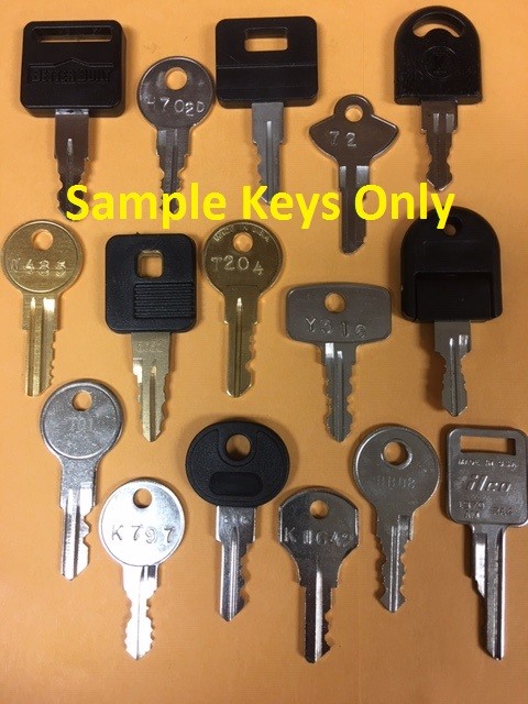 Tool Box Keys Made to Your Lock Code