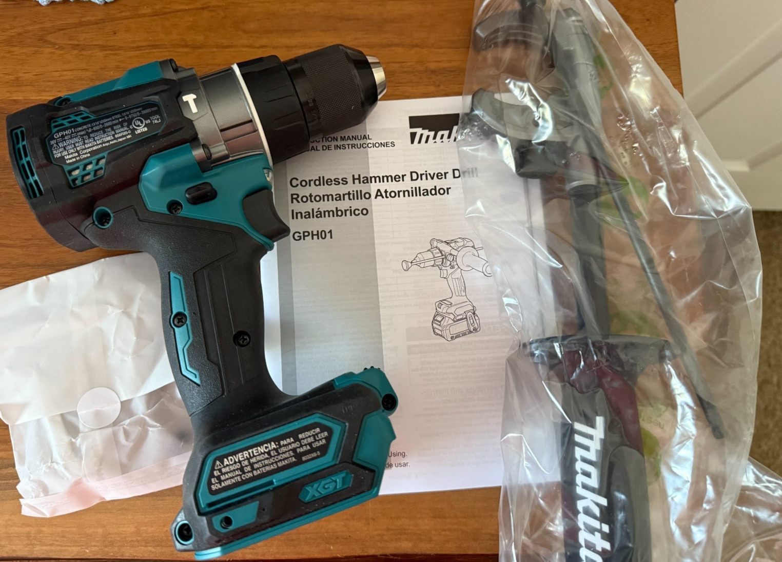 New Makita GPH01Z 40V MAX XGT Li-Ion Brushless Cordless 1/2" Hammer Driver‑Drill