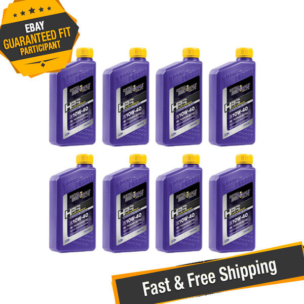 Royal Purple 31140 HPS High Performance 10W-40 Synthetic Motor Oil - 8 Quarts