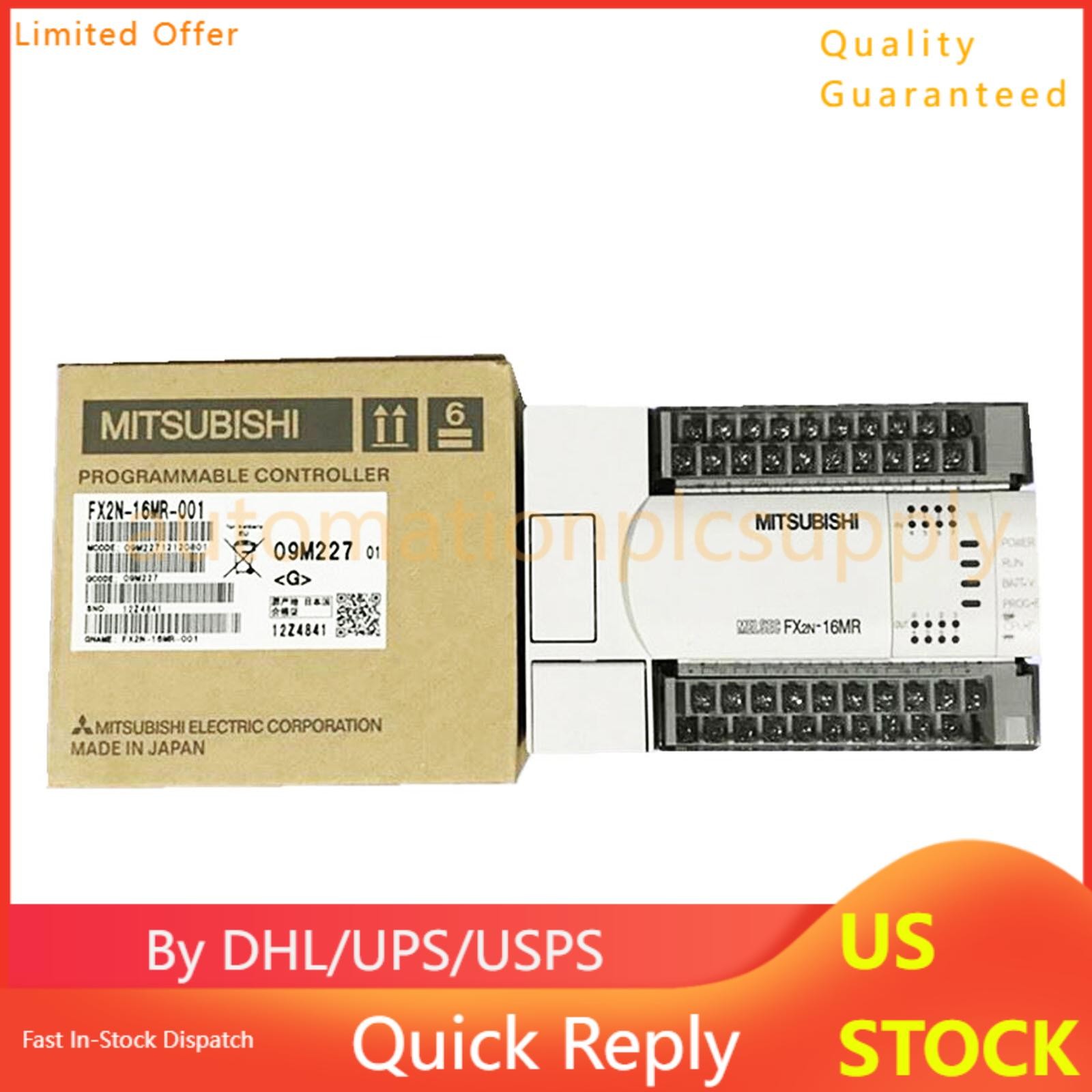 MITSUBISHI FX2N-16MR-001 FX2N16MR001 PLC Programmable Controller US Free TAX