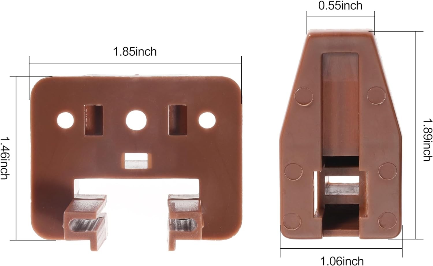 10PCS Drawer Slide Track Guide Glide for Center Mount Drawer for Dressers and fo