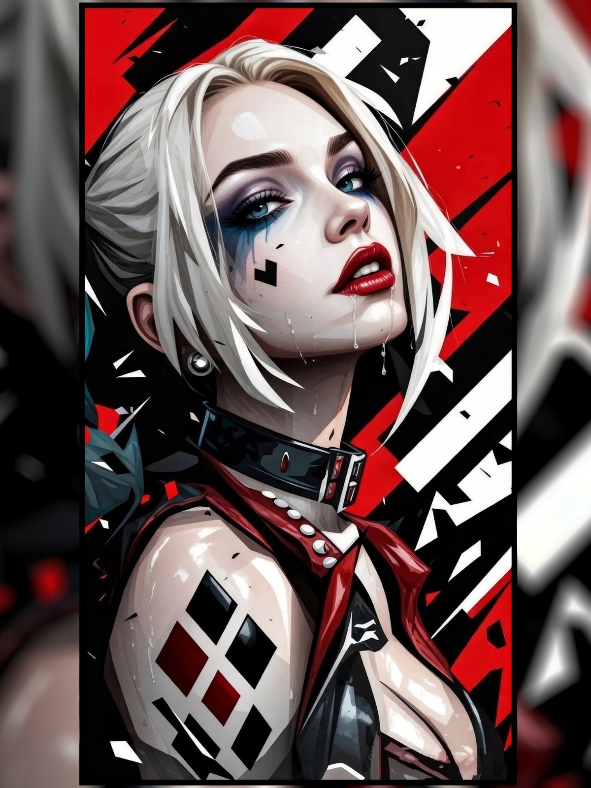 Anime Waifu DC Harley Quinn Vinyl Sticker