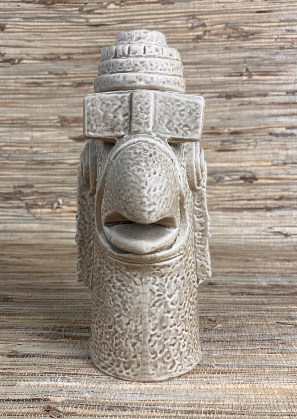 Vintage Rare Jorongo Tequila Decanter Ceramic Mayan God 9" Tall 500 ml Vintage