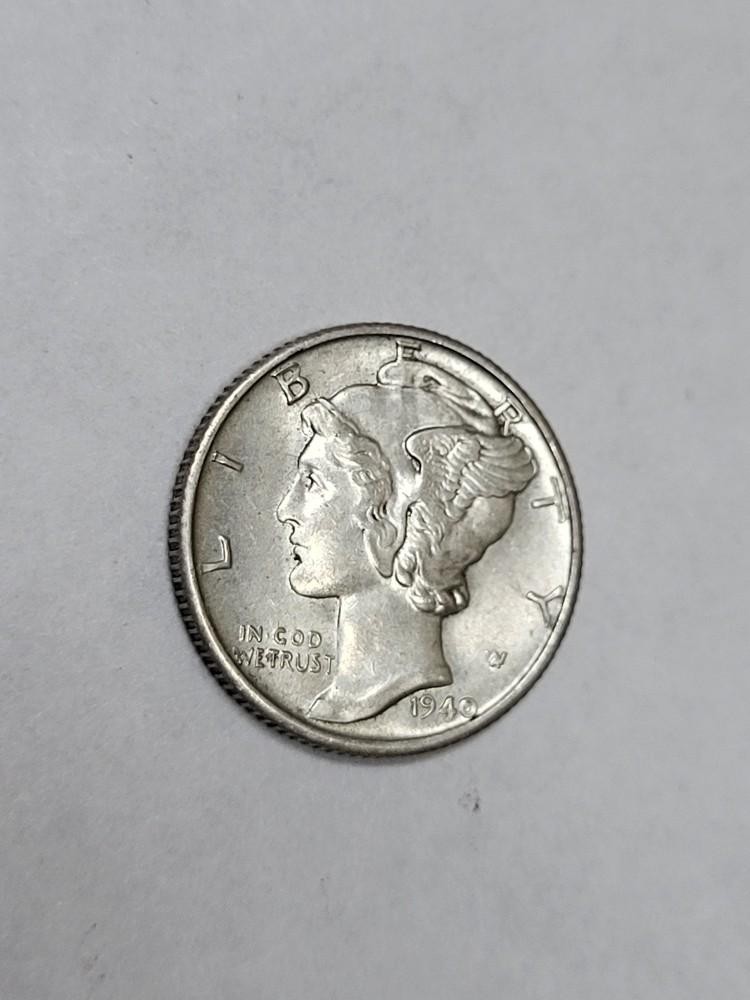 1940 S Mercury Dime