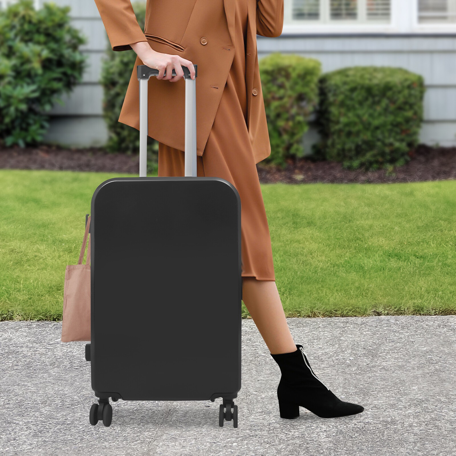 24" Travel Luggage Suitcase, Suitcase with Cup Holder, Travel Luggage Suitcase