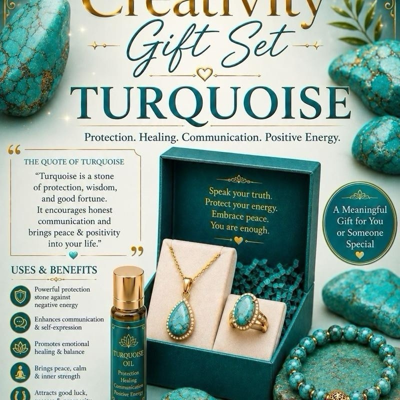 Turquoise Crystal Gift Box