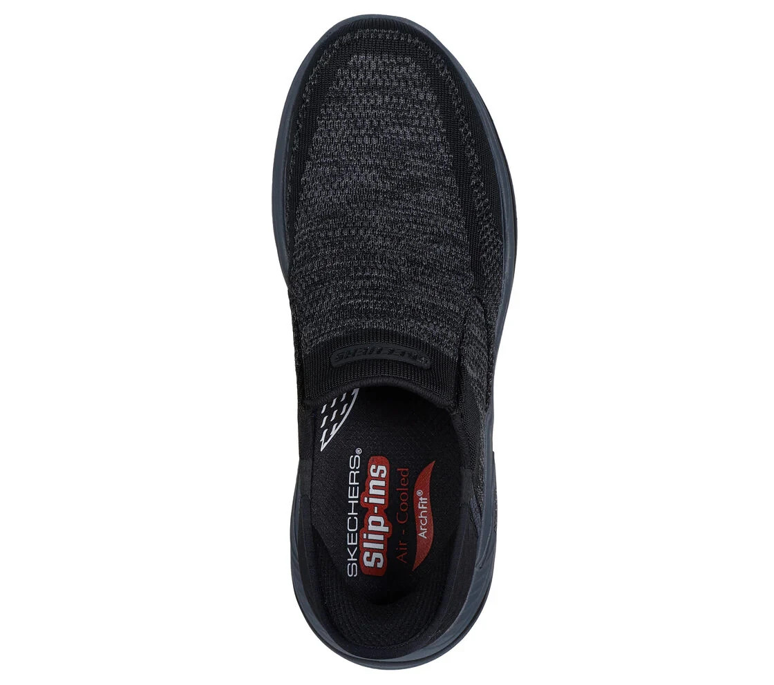 Skechers Shoes Men Black Slip Ins Arch Fit Comfort Dress Relaxed Easy Fit 205202