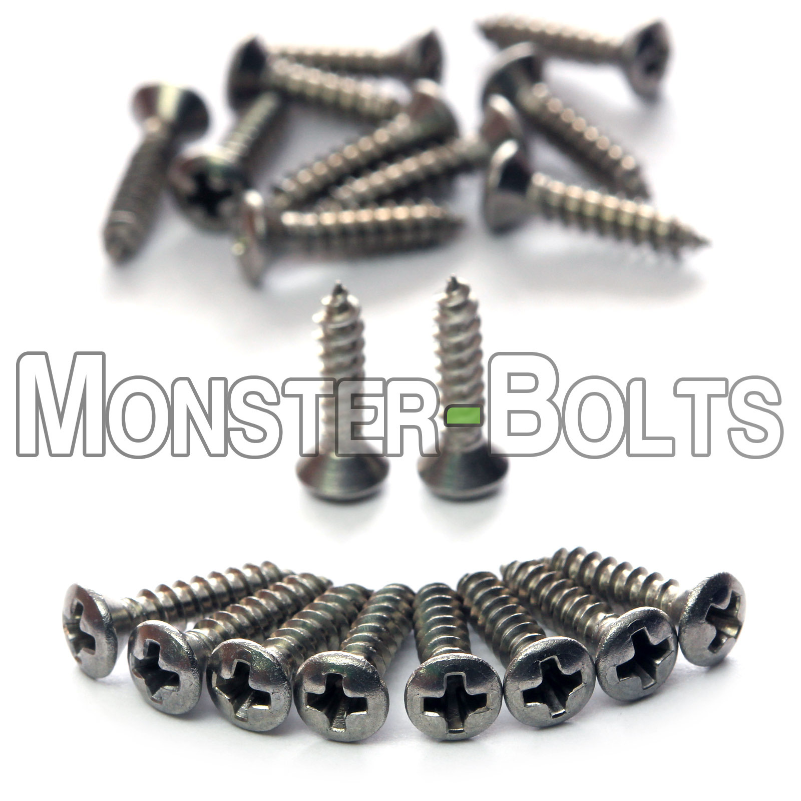 (10) Stainless Steel Pickguard Screws, Fits Fender Strat Tele Bass Guitar Ibanez