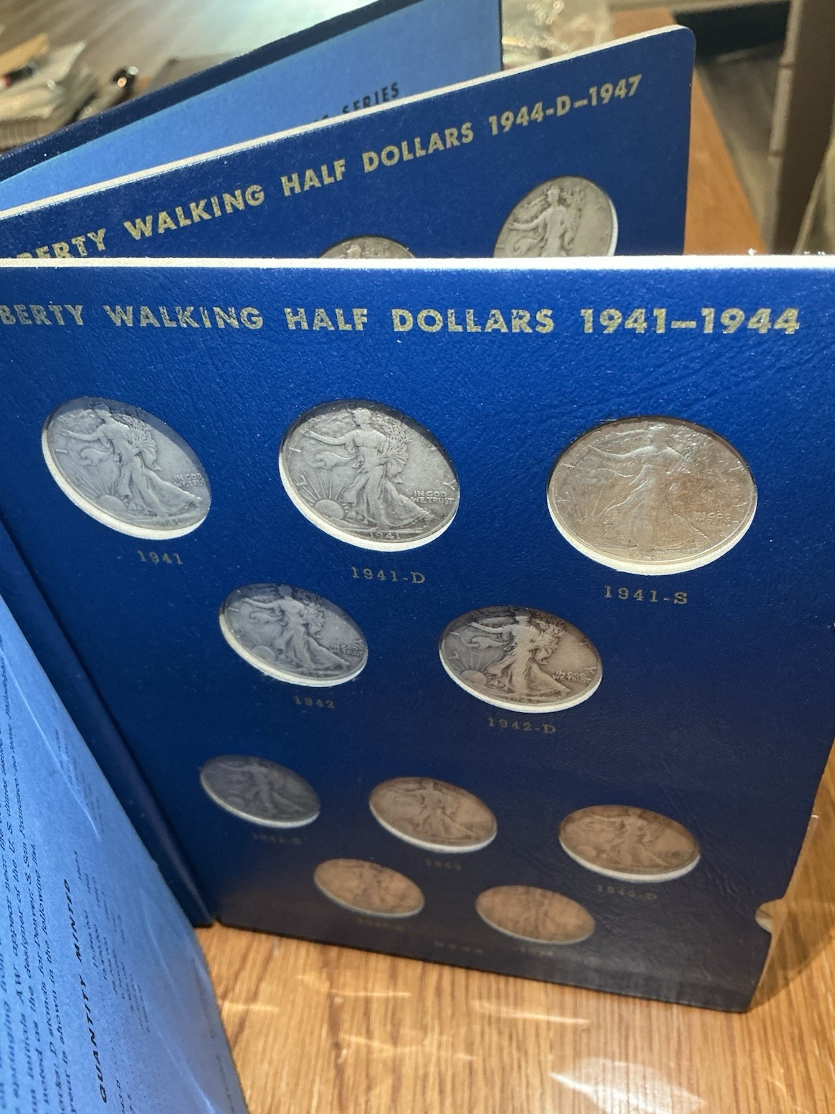 Complete 90% Silver 1941 to 1945 Walking Liberty Half Dollar P/D/S WWII Coin Set